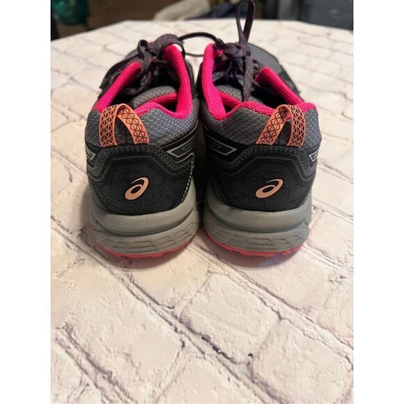 Asics Women's Size 10 Wide Gel Venture 7 Athletic Sneaker Gray Pink Running Shoe - Picture 4 of 11